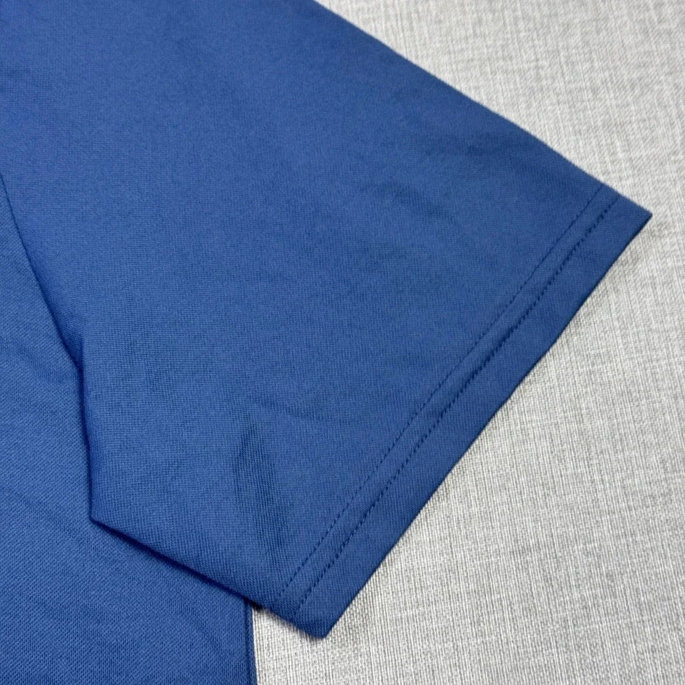 RLX Ralph Lauren Polo Shirt Mens M Blue Short Sleeve Polyester Moisture Wicking - Picture 7 of 13